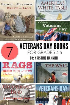 veterans day books for grade 3 - 5 by kristien nannini and other children's books