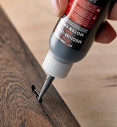 Developed for filling cracks and small voids and stabilizing knots in very dark woods, this cyanoacrylate glue dries in seconds to an opaque jet black to effectively disguise the repair in the surrounding wood. Alternatively, it is an excellent way to highlight imperfections to create distinctive accents in reclaimed, spalted or burl wood. It also works well for inlay work such as lettering and for bonding dark-colored materials.With a medium-thick viscosity (500 cPs) similar to the consistency Wood Repair, Lee Valley Tools, Light Colored Wood, Lee Valley, Wine Cork Crafts, Antique Sewing Machines, Porous Materials, Dark Coffee, Wood Furniture Diy