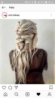 Coiffure Messy Braided Hairstyles, Bohemian Wedding Hair, Rustic Wedding Decorations, Viking Hair, Boho Wedding Hair, Easy Summer Hairstyles, Penteado Cabelo Curto, Elegant Updo, Wedding Hair And Makeup