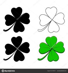 four leaf clovers for st patrick's day or saint patrick's day