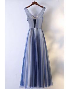 Sleeveless Blue Prom Dress, Blue Tulle Prom Dress, Beaded Prom Dresses, Bridesmaid Dresses Under 100, Petite Wedding Dress, Beaded Formal Dress, Lace Applique Wedding Dress, Bow Wedding Dress, Royal Blue Prom Dresses