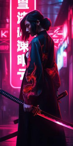 Samurai Wallpaper, Cyberpunk Girl, Samurai Tattoo, Cyberpunk Aesthetic, Cyberpunk Character, Samurai Art, Cyberpunk Style, Anime Artwork Wallpaper, Gaming Wallpapers