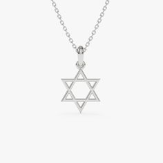 Made to Order Gold KT: 14K Solid Gold (also available in 18K upon request) Length & Width: 11.5 x 10 MM Jewish Star Necklace, David Star, Star Of David Necklace, Jewish Star, Jewish Jewelry, Timeless Accessories, Star Of David, Gold Star, Necklace Sizes