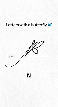 the letter n is inscribed with a handwritten signature