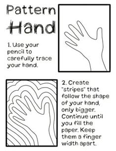 the instructions for how to make hand prints