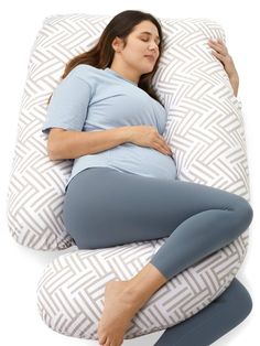 ⭐Ergonomic G-Shaped Design: 57 x 28 x 9 in. This maternity pillow specially designed for pregnant woman. This C+U shaped body pillow is comfort and following your body contour shaped, provide all-around coverage and support like back, belly, hips, knee and head.
⭐Give You A Restful Night - Our pregnancy support pillow can help you into a quality sleep, reducing interruptions all night and helping relieve back pain, hips pain, and lower back pain, as well as to promote proper sleep posture.
⭐100% Sleep Posture, Maternity Pillow, Pregnancy Support, Nursing Pillows, Quality Sleep, Relieve Back Pain, Extraordinary Women, Pregnancy Pillow, Body Support