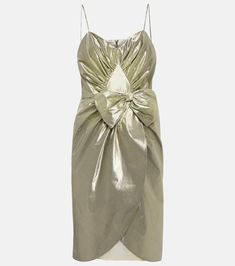 Metallic Dress, Silver Dress, Bow Detail, Designing Women, Color Design, Top Brands, The Dress, Cocktail Dress, Dress Outfits