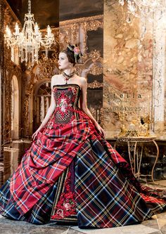 L Haute Couture Plaid #tartan #fashion - Carefully selected by GORGONIA www.gorgonia.it Tartan Fashion, 파티 드레스, Wedding Dresses 2014, Plaid Shirts, فستان سهرة, Gorgeous Gowns, Kilt, Tartan Plaid, Beautiful Gowns