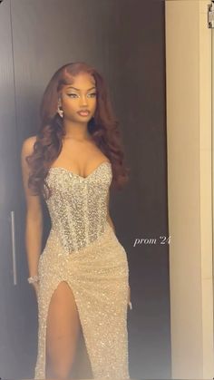 @1.xx.morgan on insta Dress from @watchamacallitboutique Dresses For Modeling Fashion, White Md Dresses, Best Matric Dance Dresses, Prom Dresses Cream, Prom Outfit Inspiration, Nude Prom Dresses Black Women, Prom Looks 2024, Md Dresses Beautiful, Dresses Matric Dance