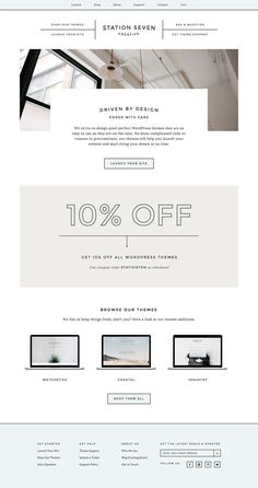 the website for an interior store