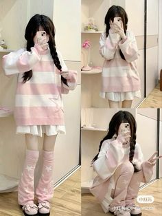 Kawaii Core Fashion, Cinnamon Roll Sanrio Inspired Outfit, Kawaii Japanese Outfits, Kawaii Back To School Outfits, Kawaii Shein Outfits, Japanese Kawaii Outfits, Cutesy Pink Outfits, Kawaii Outfit Inspo Soft