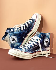 Hi Top 70s in Ink– riverside tool & dye Cool Converse High Tops, Dyed Converse, Converse Chuck 70 High Top, Cool Converse, Chuck 70 High Top, All Star Sneakers, Tennis Shoes Outfit, All Stars Converse, Converse Chuck 70