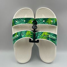 Crocs Classic Tropical Sandals Women’s Sz 10 Brand New With Tags!! * No Rips Or Tears *Smoke Free! *Photos Are Of The Actual Product *Packaged With Care *Ships In 1 Business Day *Buy With Confidence Reasonable Offers Welcome! We List New Items Weekly! Don’t Miss Out, Follow Us Now! Reach Out To Us If You Have Any Questions! White Tropical Flip Flops For Vacation, White Tropical Style Flip Flops For Summer, Tropical White Flip Flops For Vacation, Casual White Slides For Beach Season, Tropical White Vacation Flip Flops, White Closed Toe Casual Flip Flops, Casual White Closed Toe Flip Flops, White Tropical Flip Flops For Spring, White Tropical Style Flip Flops For Spring