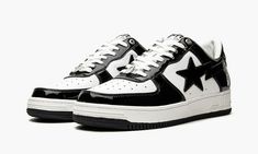 Shoes With Stars, Bape Logo, Bape Star, Bape Sta, It Shoes, Shoes Black And White, Ape Bape