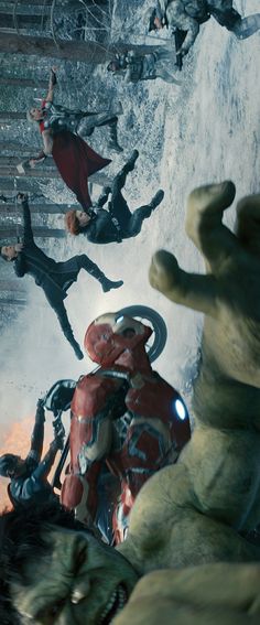 the avengers movie is being shown in this screenshot