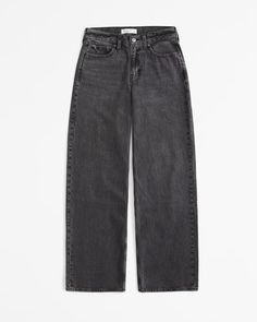 Women's Low Rise Ultra Loose Jean | Women's Bottoms | Abercrombie.com Abercrombie Jeans, Women's Bottoms, Loose Jeans, Grey Wash, Grey Jeans, Suits Coats, Washed Jeans, New Classic, Cozy Knits