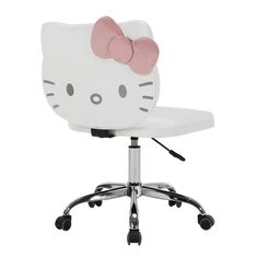 an office chair with a hello kitty head on it