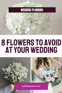 flowers to avoid at your wedding