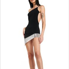 Super Flattering & In Perfect Condition! Size Xs Silver Backless Mini Dress For Night Out, Silver Backless Mini Dress For Evening, Silver Backless Mini Dress, Silver Backless Dress For Evening, Silver Bodycon Dress For Summer Evenings, Chic Silver Backless Mini Dress, Silver Mini Dress For Summer Evenings, Silver Mini Dress For Evening In Summer, Chic Silver Bodycon Cocktail Dress