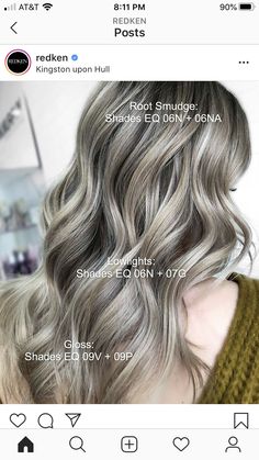 Ash Blonde Redken Shades Eq, Ash Blonde Formula Shades Eq, Toning Bleached Hair, Hair Hashtags, Shades Formulas, Silver Toner, Redken Formulas, Toner Formulas, Hair Formula