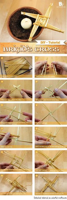 Diy Brigids Cross, Diy Brigid Cross, Diy Brigid Doll, Brigid Cross How To Make, How To Make Brigid Cross, St Brigid Cross Diy, Brigid Doll Diy, Imbolc Brigid Cross, Brigid Cross Diy