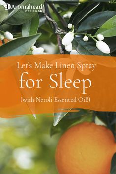 Before calling it a night, spritz this linen spray on your blankets and under your pillow to help you drift off to sleep naturally. Calm The Nervous System, Neroli Essential Oil, Oils For Health, Neroli Oil, Aromatherapy Recipes, Lime Essential Oil