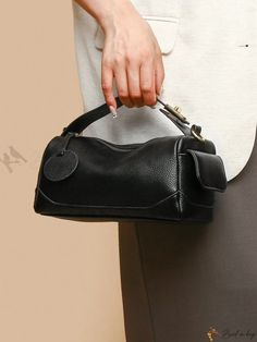 Bird in Bag - Lightweight Shoulder Bag in Classic Style for Women's Daily Use Black Handheld Baguette Bag For Travel, Black Handheld Baguette Bag For Daily Use, Black Travel Baguette Bag With Top Handle, Black Top Handle Baguette Bag For Travel, Trendy Black Baguette Bag, Black Handheld Baguette Bag With Removable Pouch, Black Tote Baguette Bag With Detachable Strap, Black Baguette Bag With Top Carry Handle For Office, Black Top Handle Baguette Bag For Daily Use