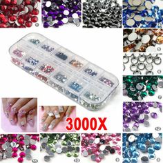 Lots 3000pcs Nail Art Rhinestones Decoration DIY for UV Gel Acrylic Systems 2mm Grey acrylic nails | Christmas nails acrylic | Coffin nails designs | Nail inspo | Silver glitter nails | Nail ideas acrylic | Ombre | Acrylic | Christmas | Simple | Summer | Silver | Pink Mermaid Nail Art, Cheap Nail Art, Silver Glitter Nails, Acrylic Tips, Glitter Spray, Flower Nail Designs, Mermaid Nails