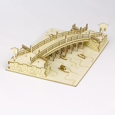 Details:   Brand: Azone   Title: Azone Wooden Art Ki-Gu-Mi Nihonbashig Japan Toys, Bridge Architecture, Party Prizes, Puzzle Diy, 3d Wooden Puzzle, New Architecture, Architecture 3d, Wood Puzzles, Punch Out