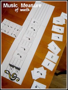 the music measure is made out of paper