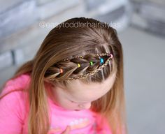 Headband pull through braid with braided accents. If you’ve watched my stories, you’ll know I’m down for a bit due to a scare with the baby. I’m allowed to get up to the bathroom and limited activity. Thankfully, I’m doing better today, just going to take it easy for the next few days. Easy Toddler Hairstyles, Pull Through Braid, Bella Hair