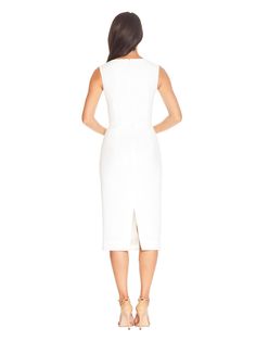 Elle Dress - Dress the Population Queen Anne Neckline, Elle Dress, Dresses Xxl, Dress The Population, Bodycon Midi, Queen Anne, Midi Dress Bodycon, Sheath Dress, The Knee