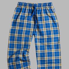 Sport Teams Matching Color Lounge Pant. Boxercraft PJ. Plaid Comfy Lounge Pants. Customized and Personalize Plaid. Team or School colors. Screen Print Down Leg Embroidered Monograms. YOUTH&ADULT. Sports Matching Team Colors. This perfect pair of plaid lounge pants female styles. So soft you will want to wear them all day. College Sorority, High School and Middle School Colors. 4.3 oz., 100% double-brushed cotton flannel Pockets Cotton, twill tape tie Full-length Unisex fit Adult Size S-2X En Plaid Sleepwear With Pockets For Loungewear, Plaid Bottoms With Elastic Waistband For Loungewear, Casual Plaid Bottoms For Sleep, Plaid Long Pants For Pajama Party, Plaid Long Pants For Lounging, Plaid Long Pants Sleepwear For Sleepover, Plaid Sleepwear Pants For Pajama Party, Plaid Sleepwear With Relaxed Fit Long Pants, Comfy Lounge Pants