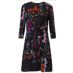 Add A Touch Of Floral Charm To Your Wardrobe With This Spanish Designer Desigual's Leia Dress. The Knee-Length Dress Features A Round Neckline, 3/4 Sleeves, A Peak-A-Boo Opening At Chest, And A Zip Closure. U.S. Size 4. The Dress Is Made Of Viscose Fabric And Is Machine Washable For Easy Care. It Ties At Waist. This Dress Is A Great Addition To Any Wardrobe And Is Perfect For Any Season. Fast Shipping! Ships Same Day Or Next Morning. Comes From A Non-Smoking Home. Black Printed Evening Dress, Black Silk Floral Print Dress, Black Silk Dress With Floral Print, Black Silk Floral Print Midi Dress, Black Silk Midi Dress With Floral Print, Multicolor Printed Dresses For Work, Multicolor Printed Dress For Work, Black Silk Dress For Spring, Multicolor Printed Dress For Workwear