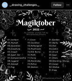 a black and white photo with the words magiktober on it