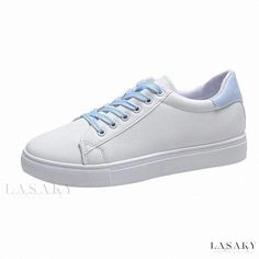 Lasaky - Comfortable Slip-In Shoes with Flat Soles Trendy Walking Shoes With Rubber Sole And Round Toe, Trendy Walking Shoes With Rubber Sole, Spring Skate Shoes With Contrast Sole And Round Toe, Casual Lace-up Shoes With Removable Insole, Trendy Synthetic Flat Heel Canvas Shoes, Trendy Flat Heel Synthetic Canvas Shoes, Casual Synthetic Lace-up Shoes With Round Toe, Spring Skate Shoes With Cushioned Footbed And Round Toe, Spring Skate Shoes With Cushioned Round Toe