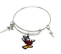 Mickey Mouse Sorcerer Apprentice bangle charm bracelet. Handcrafted. Jewelry pouch included for gift giving. Sorcerer Apprentice, Mickey Mouse Sorcerer, Bangle Bracelets With Charms, Jewelry Pouch, Charm Bracelets, Handcrafted Jewelry, Gift Giving, Beauty Book, Jewelry Bracelets