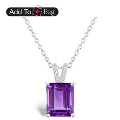 in stock Black Friday Specials, Statement Pendant, Sparkle Diamonds, Pick Up, Amethyst, In Store, Buy Online, Pendant Necklace, Sterling Silver