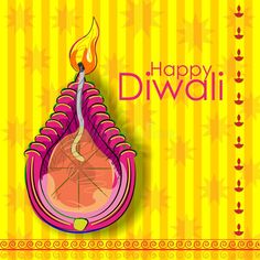 happy diwali greeting card with colorful background and decorative decoration royalty illustration stock illustration