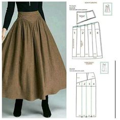 a woman's skirt and top sewing pattern