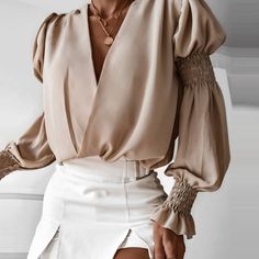 Puff Sleeve Shirt, Blouse Sale, Pretty Blouses, Blouse Price, Trend Fashion, Petite Outfits, Casual Blouse, Fashion Online Shop, Summer Vibes