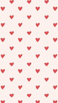 red hearts on a white background for valentine's day wallpaper or fabric design