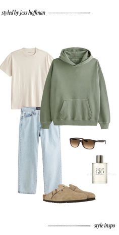 Mens Fall 2023 Outfits, Men’s Neutral Fashion, Easy Mens Outfits, Minimal Mens Outfits, Men’s Everyday Outfits, Light Spring Men Outfit, Soft Autumn Outfits Men, Neutral Outfits Men, Soft Autumn Men