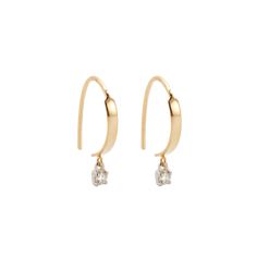 LANA JEWELRY earrings 14-karat yellow gold G-H/SI1 diamonds Total carat weight: 0.44 For pierced ears Imported Lana Jewelry, Gold G, Pierced Ears, Bergdorf Goodman, Ear Piercings, Tops Designs, Jewelry Earrings, Hoop Earrings, Diamonds