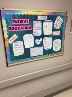 a bulletin board with some writing on it