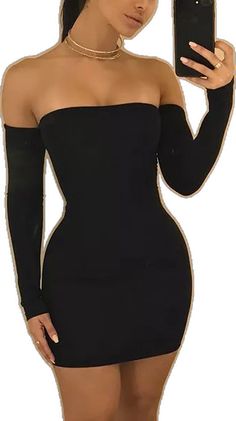 Off-shoulder Fitted Bodycon Dress For Club, Trendy Fitted Mini Dress For Going Out, Solid Color Fitted Club Dresses, Fitted Solid Color Club Dresses, Fitted Solid Color Dress For Club, Fitted Solid Color Dresses For Club, Trendy Off-shoulder Bodycon Dress For Club, Trendy Fitted Off-shoulder Mini Dress, Strapless Fitted Mini Dress For Fall