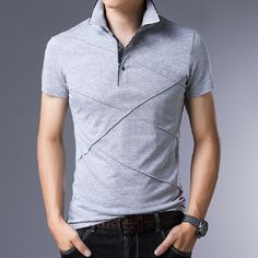 Sleeve Length(cm): Short Style: Chinese Style Tops Type: Polos Type: REGULAR Decoration: None Pattern Type: Striped Material: COTTON Sale by Pack: No Feature: Breathable Slimmer Waist, Pique Fabric, Shirts Short Sleeve, Mens Sleeve, Sleeve Men, England Fashion, Men Summer, Striped Polo Shirt, Casual Design