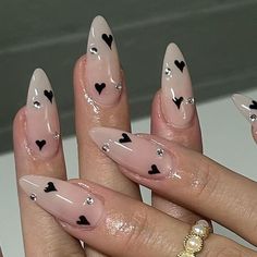 Uñas Nail Art, Dainty Nails, Molde F1, Cute Simple Nails, Edgy Nails, Nails Desing, February 1, Heart Nails