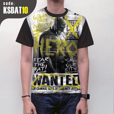 Beli Kaos Superhero DC Batman Most Wanted KSBAT10 - Kaos Full Print Jamin Anti Luntur Katun Combed dengan harga murah Rp85.500 di Lapak Jemari Kanan Shop ehartoko - Salatiga. ✔ Pengiriman cepat ✔ Pembayaran 100% aman Most Wanted