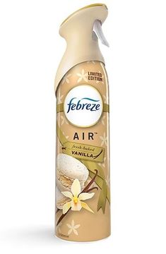 a bottle of air freshener on a white background